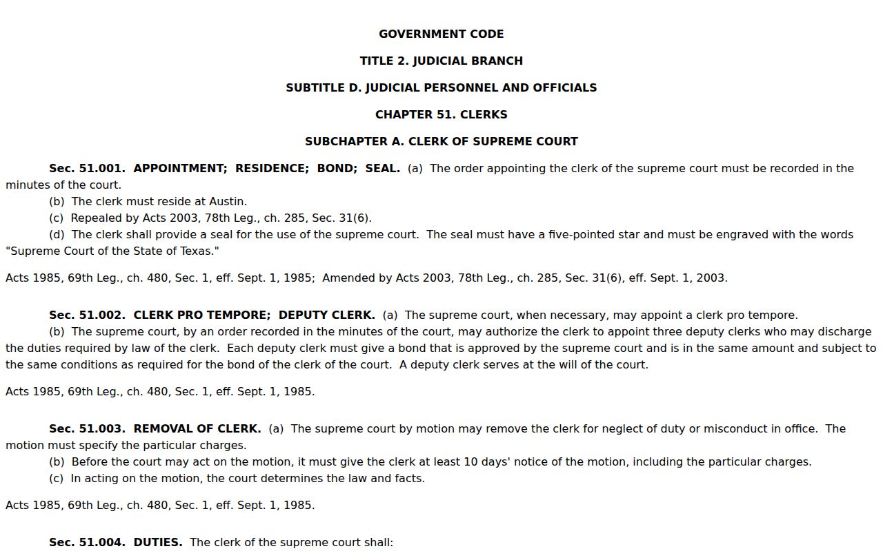 Stonewall County criminal docket clerk fee statute
